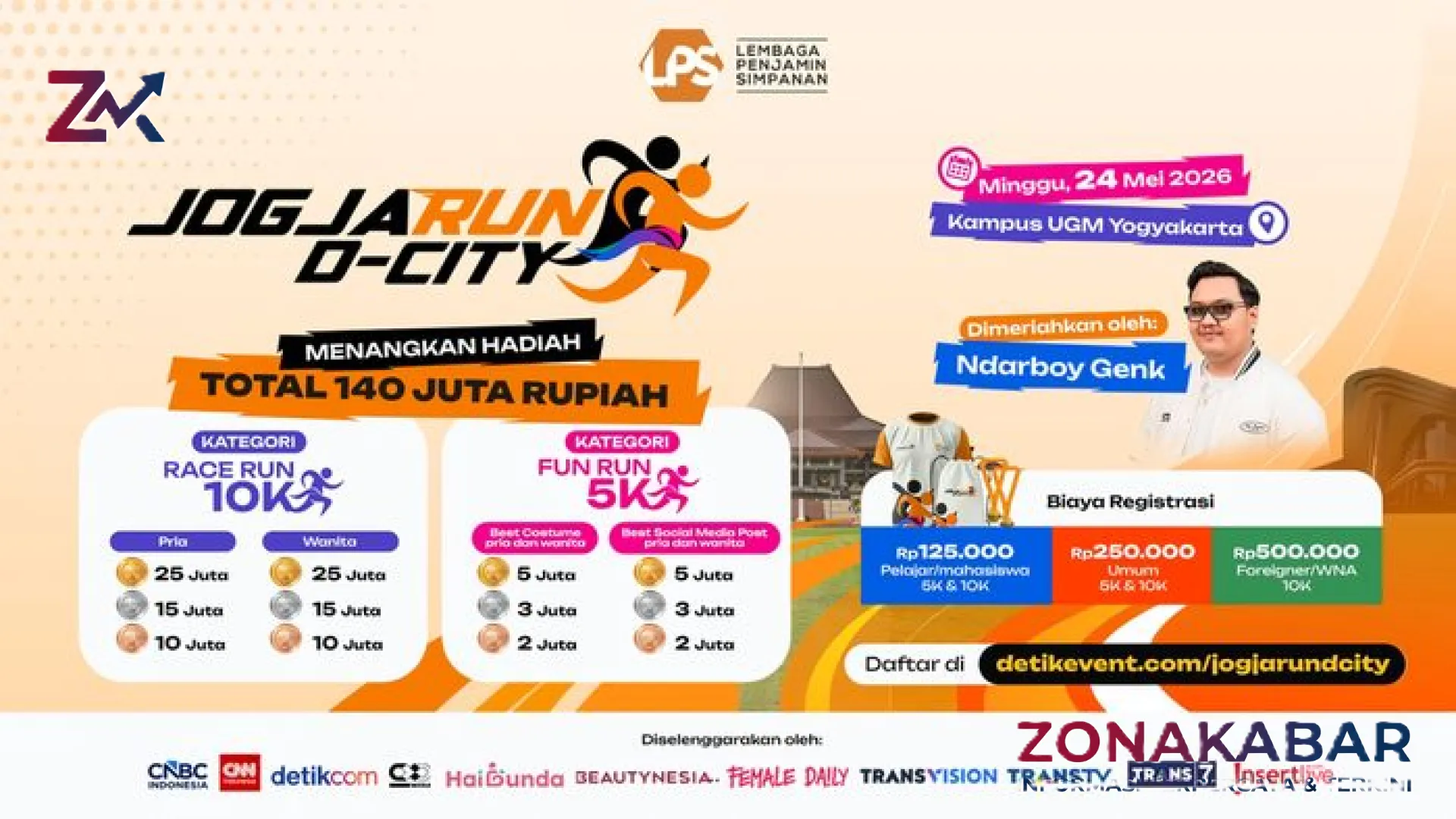 Jogja Run D-City 2026: Pesta Olahraga dan Literasi Finansial Terbesar di Kota Gudeg, Siapkan Nyali dan Kostum Terbaikmu!