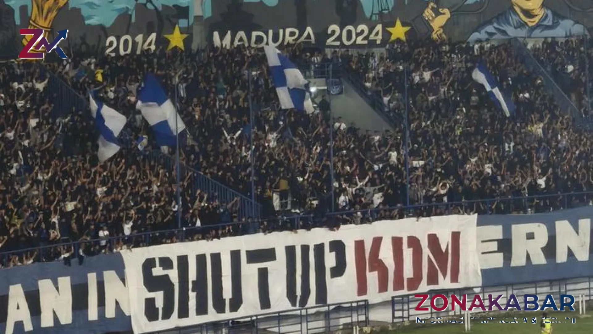 Sinyal Keras dari Tribun GBLA: Mengapa Spanduk ‘Shut Up KDM’ Muncul Saat Laga Persib vs Arema FC?
