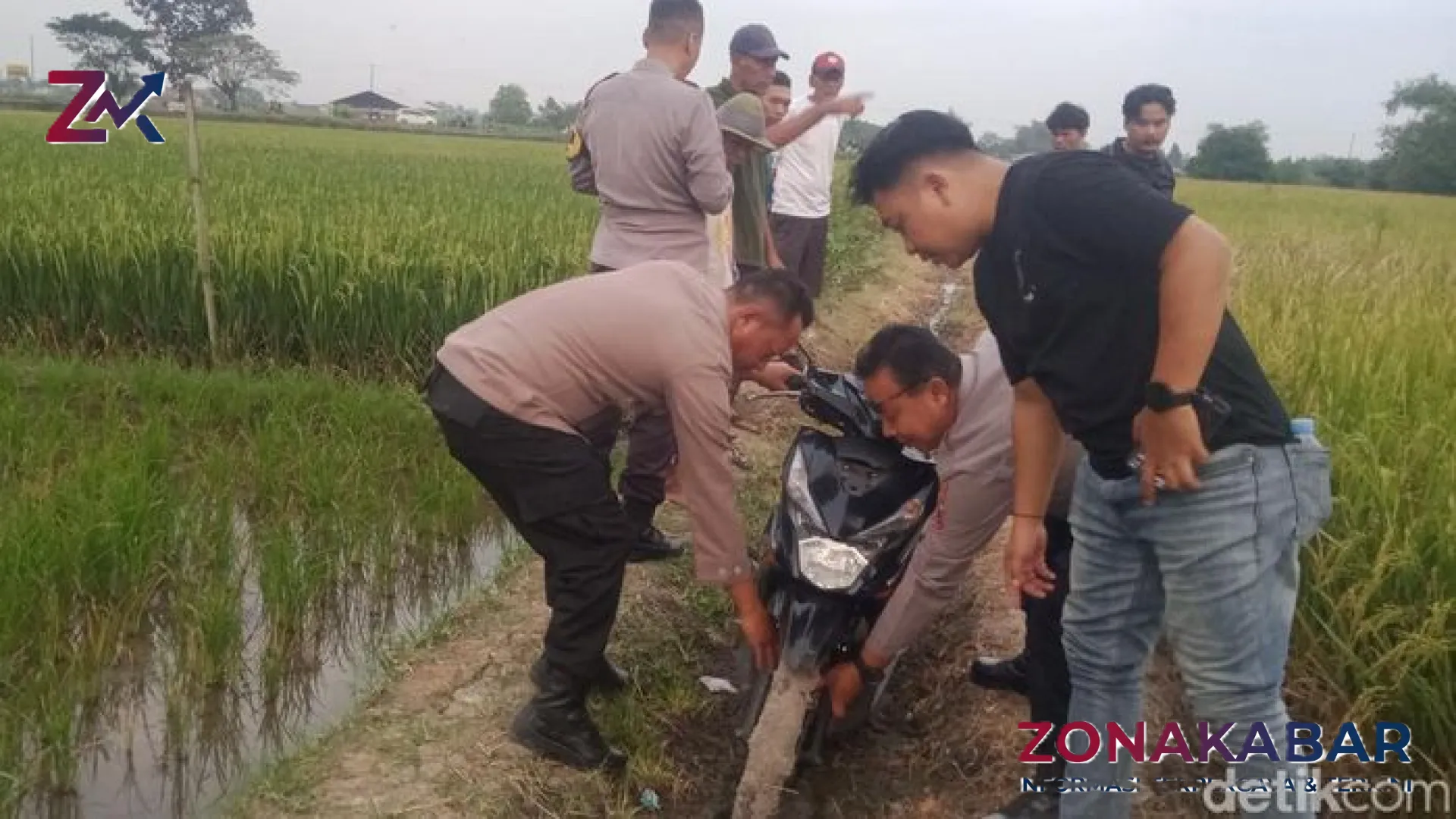 Misteri Motor Beat Tanpa Tuan di Parit Sawah Tlobong Klaten, Adakah Kaitan dengan Insiden Rel Kereta?