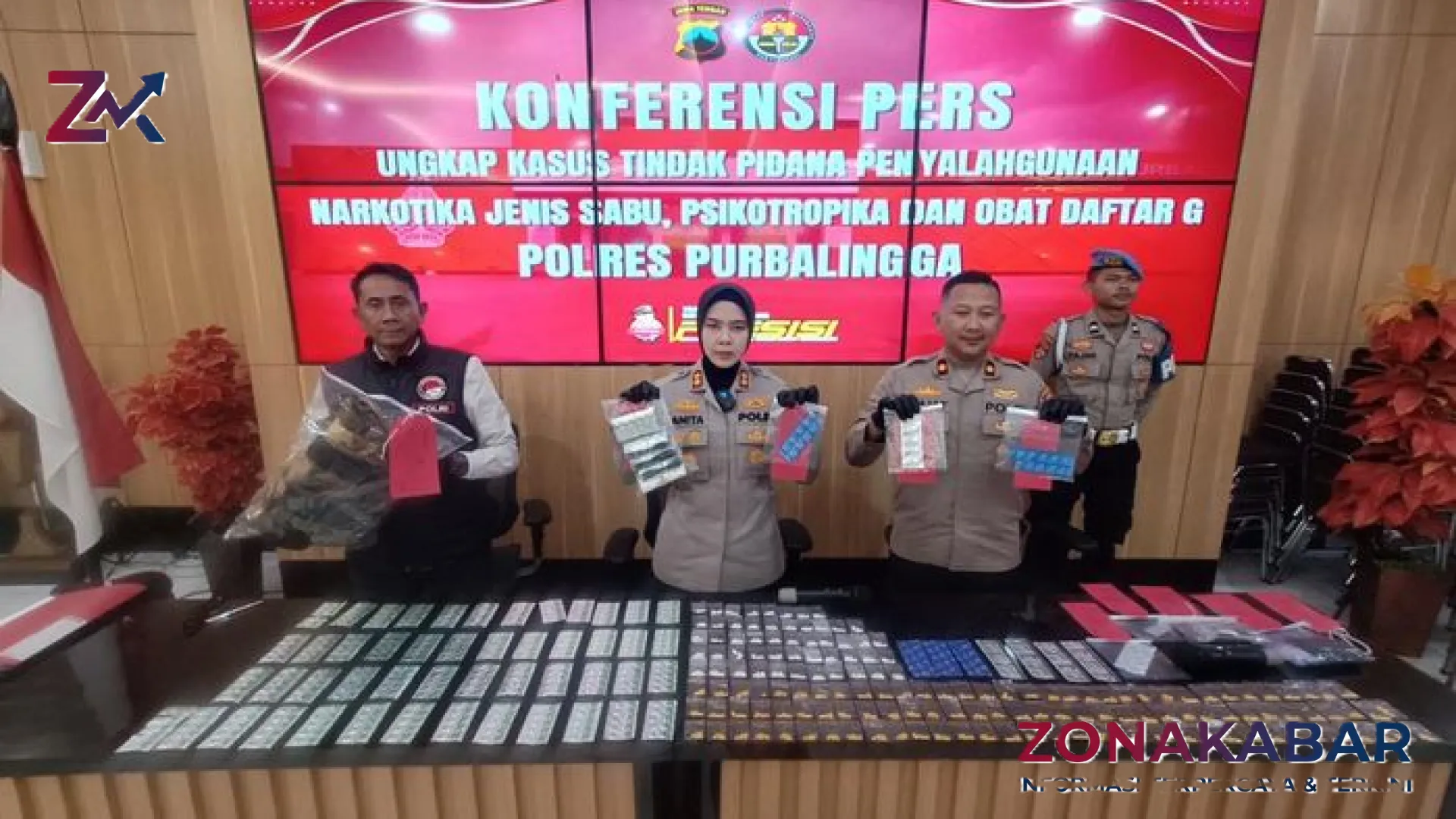 Baru 4 Hari Menetap, Pengedar Ribuan Obat Terlarang Asal Aceh Diringkus Satresnarkoba Polres Purbalingga