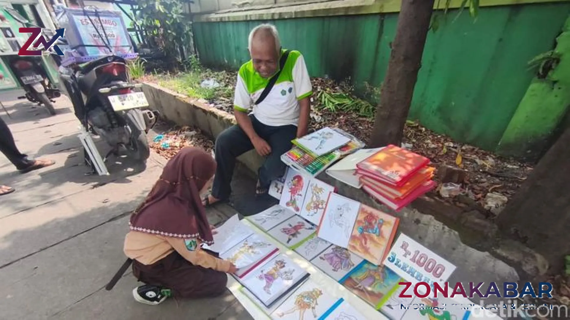 Misi Mulia Pak Dirman: Melawan Kecanduan Gadget Lewat Sketsa Seribu Rupiah di Sidoarjo