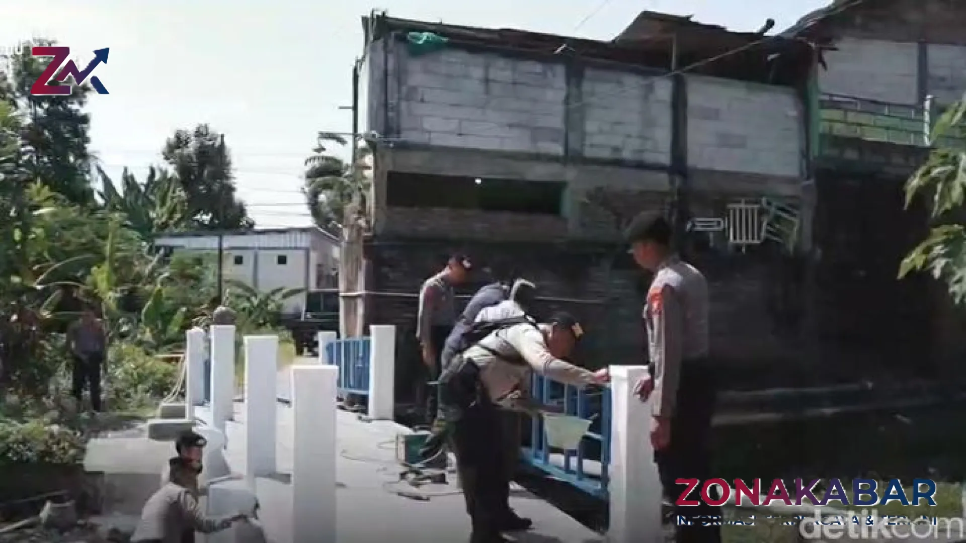 Wujud Nyata Bakti Polri: Polres Bojonegoro Bangun Jembatan Merah Putih Presisi demi Kesejahteraan Desa