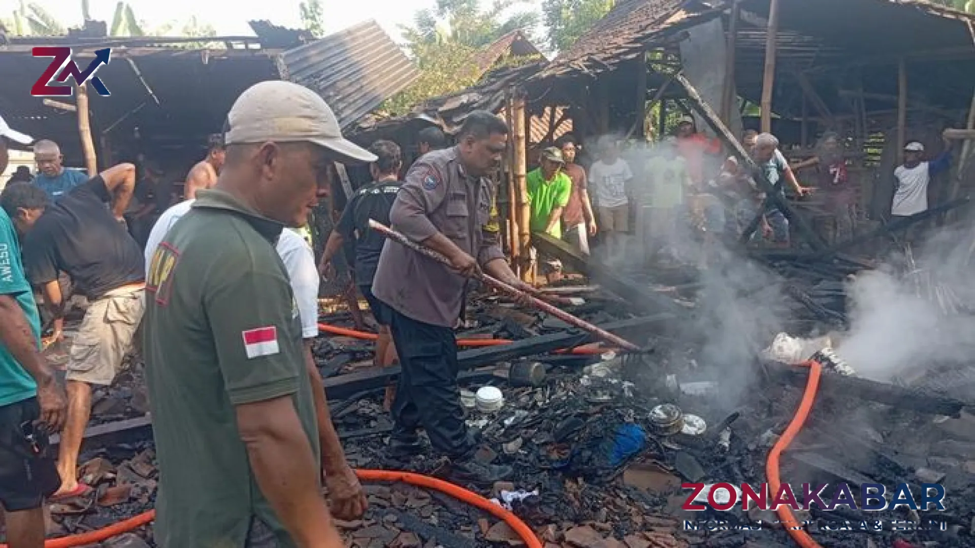 Amukan Si Jago Merah di Kedungtuban: Rumah Kayu Jati Warga Kemantren Ludes Terbakar, Kerugian Capai Rp 250 Juta