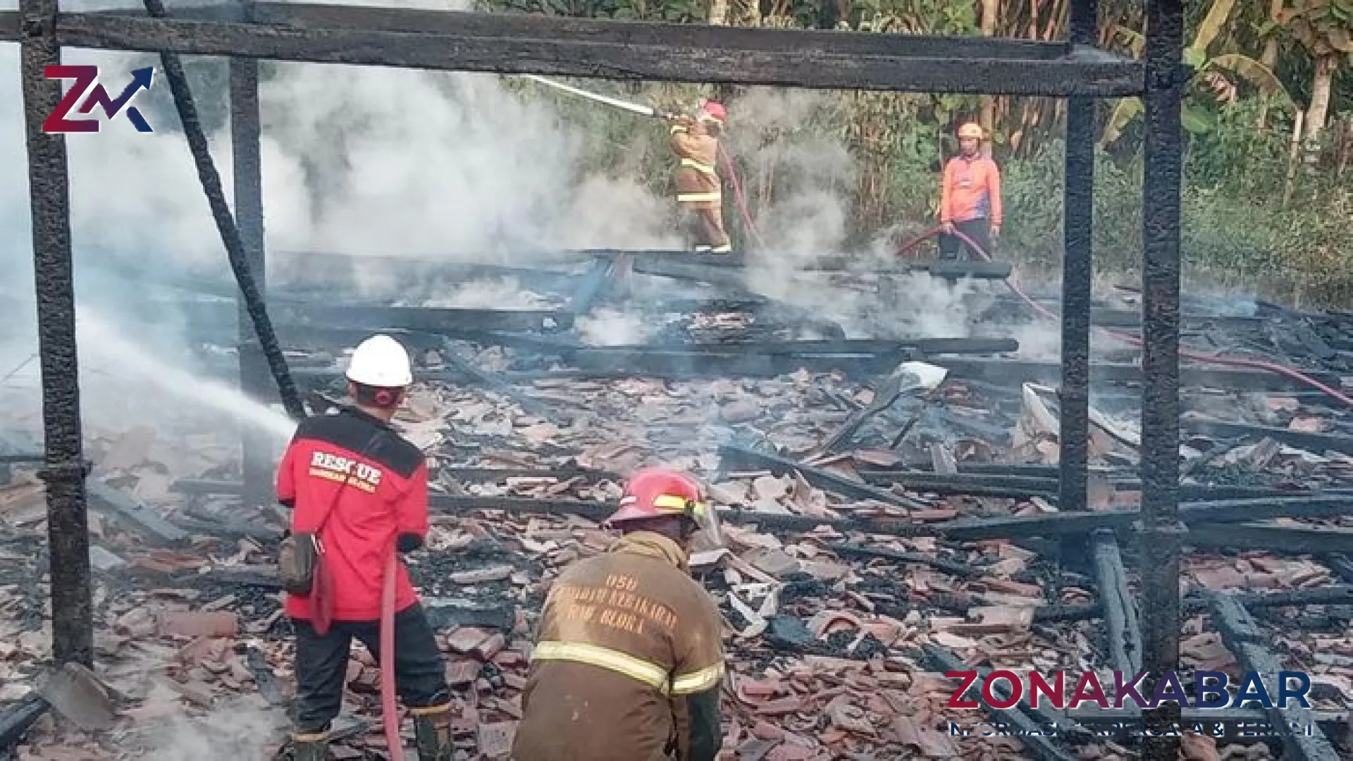 Tragedi di Jiworejo: Rumah Warga Jiken Blora Ludes Terbakar, Diduga Akibat Ulah Pemilik Sendiri