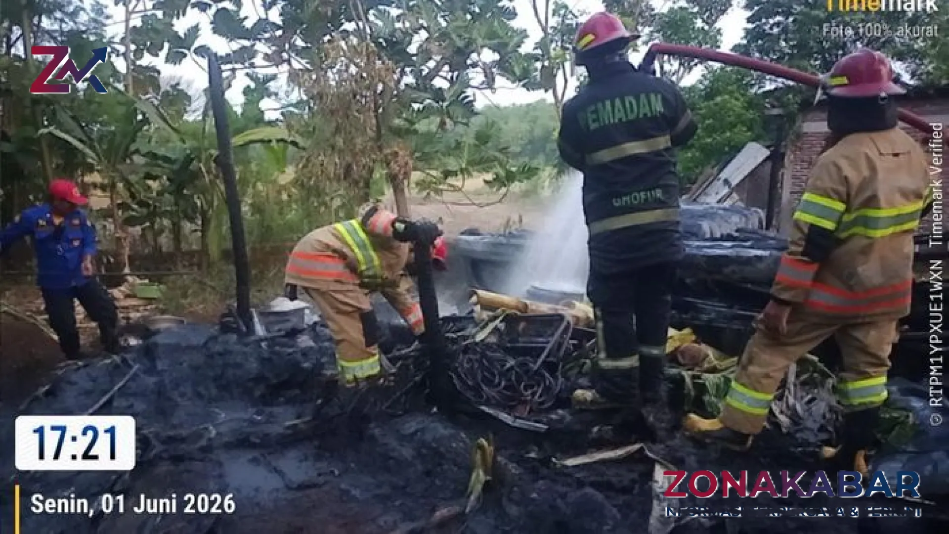 Amuk Si Jago Merah di Polokarto: Gudang Sparepart Mobil Ludes Jadi Abu, Kerugian Puluhan Juta Rupiah