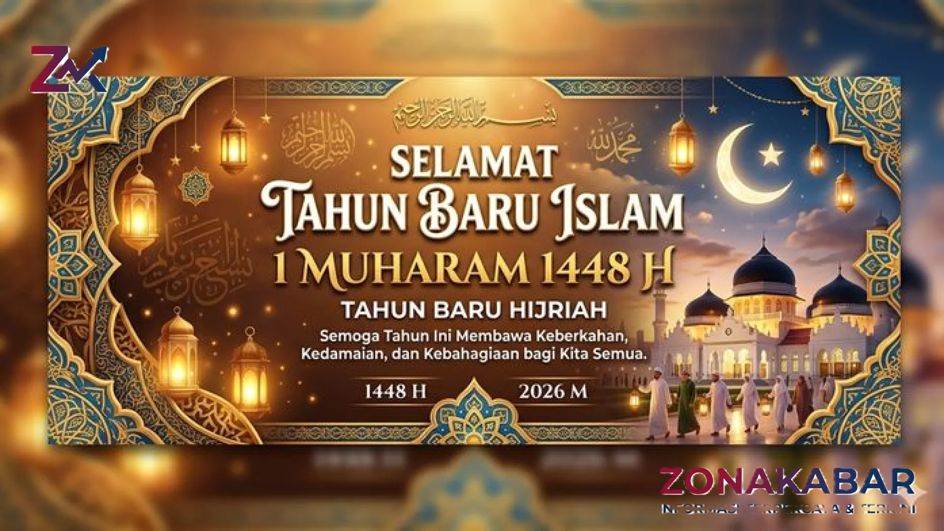 Kumpulan 28 Banner 1 Muharam 1448 H: Inspirasi Visual dan Ucapan Menyentuh untuk Menyambut Tahun Baru Islam