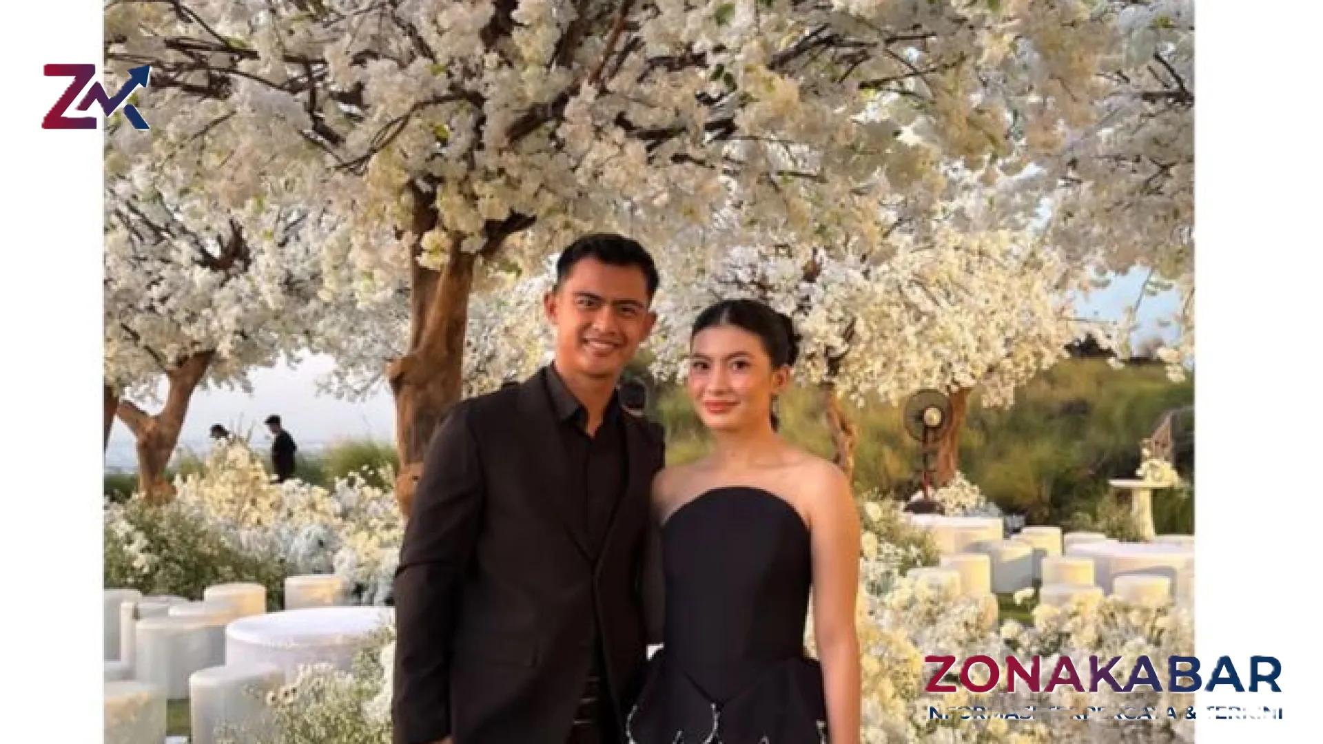 Pesona Pratama Arhan dan Inka Andestha: Tampil Serasi nan Elegan di Resepsi Mewah Jennifer Coppen